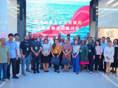 太平洋島國及印度洋地區航運業務與海事管理研修班一行到馬尾造船實地學習考察